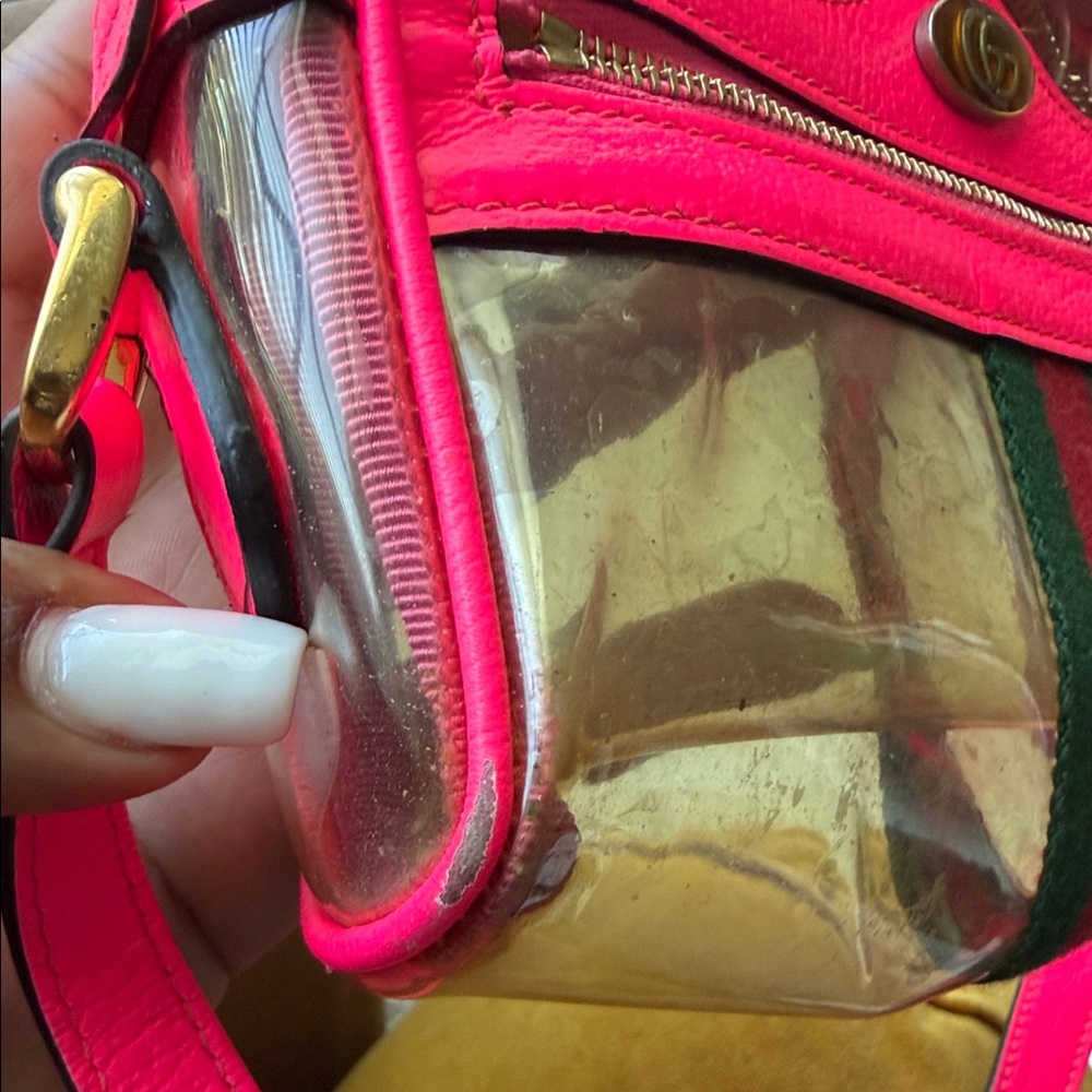 Gucci mini ophidia transparent Pink Crossbody Bag - Picture 12 of 14